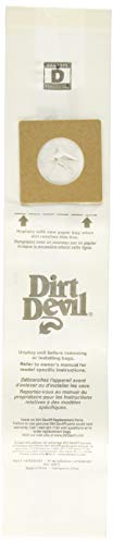 Image of Dirt Devil Vacuum Cleaner Bags for Upright Vacs, Pack of 3, White, Type D