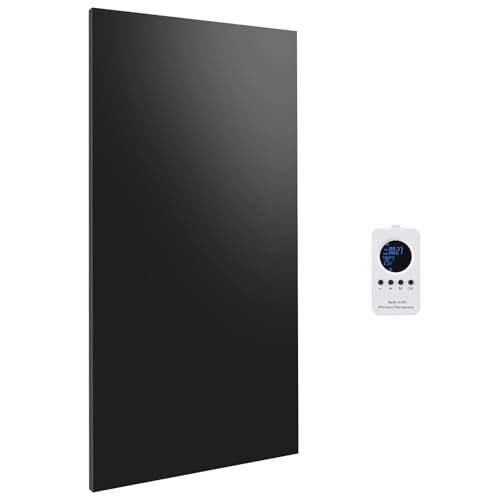 Hocosyme Calefactor Bajo Consumo 630W, Calefacción por Infrarrojos Pared - 1-3 Minutos para Alcanzar la Temperatura de Funcionamiento con Termostato de Control Remoto - Certificación TÜV