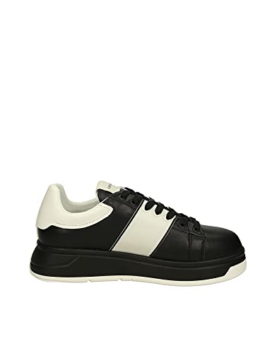Emporio Armani Sneakers da Uomo in Pelle Nera