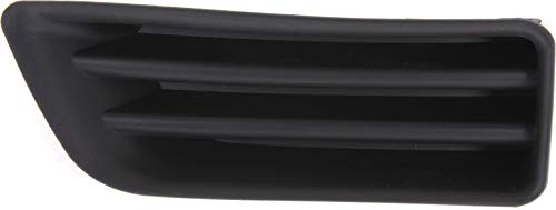 Evan Fischer Front Fog Light Cover Compatible With Honda Accord 2006-2007, Black, Sedan, Passenger Side