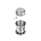 Gobelet pliable en acier inoxydable 304 pour camping, randonnée, voyage, design...