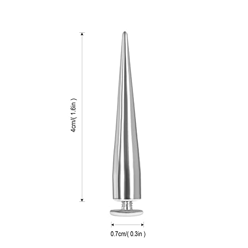 Uviviu 20Pcs 40Mm Spikes For Clothing, Long Metal Cone Rivet For Leather Crafts Jacket Shoes Punk Diy (40Mmx20Pcs, Black) #TOP1