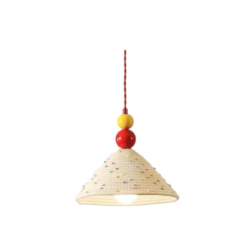 THJS8 Colorful Pom-Pom Woven Pendant