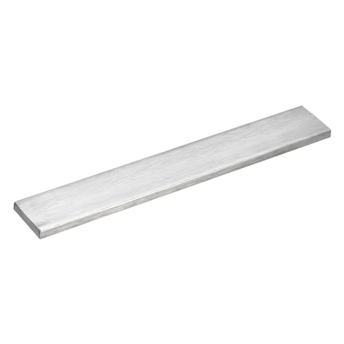 uxcell - uxcell 304 Stainless Steel Flat Bar, 1/4" Thickness 1 3/16" Width 8" Length Brushed Finish Trim Strips Sheet for Kitchen DIY Craft Making