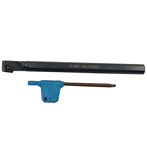 S10K-SCZCR06 Negro aleación de acero CNC Torno taladro de torneado de la barra de mandrinar del soporte de la herramienta para, conveniente para el semi-acabado, acabado Cover