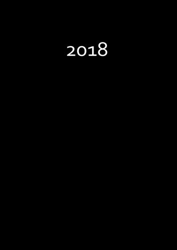 dicker TageBuch Kalender 2018 - BLACK (schwarz): Endlich genug Platz fr dein Leben! 1 Tag pro DIN A4 Seite