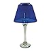 Blown Glass Blue Candle Lamp