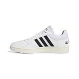 adidas Men's Hoops 3.0 Basketball Shoe, White/Core Black/Chalk White, 9