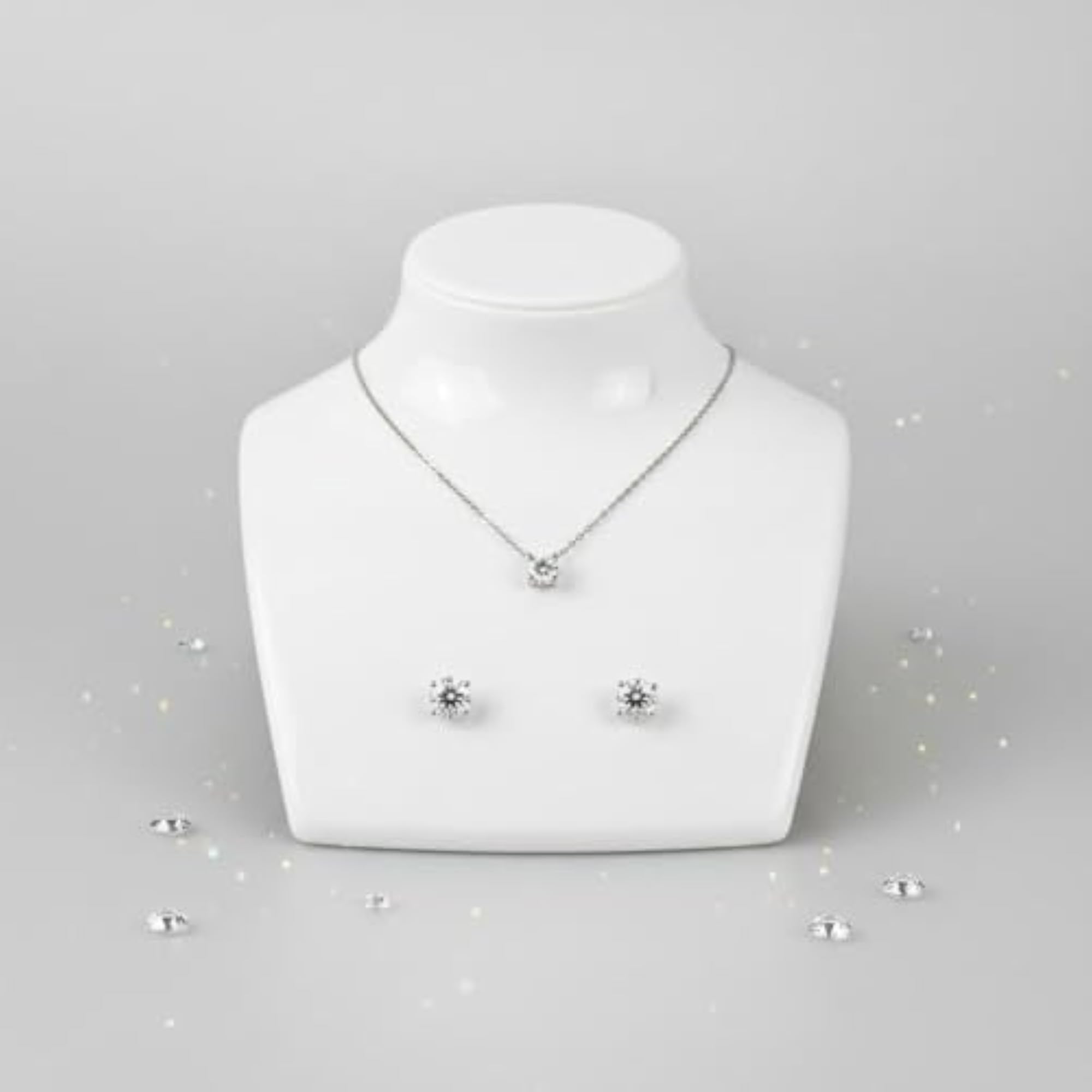 Plastic Necklace Bust Lightweight Display for Market