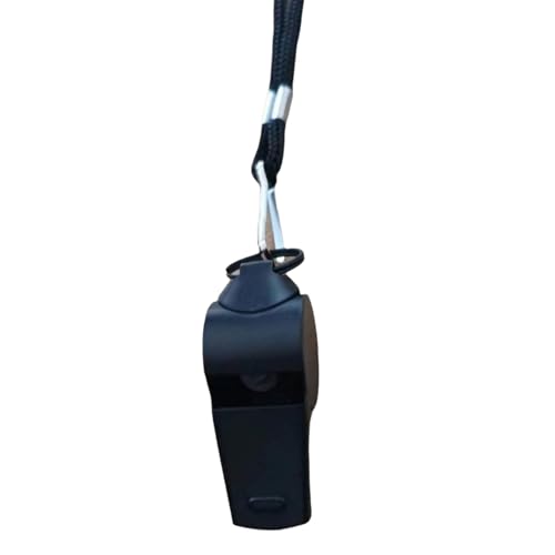 Silbato deportivo de acero inoxidable con cordón largo miniatura 1