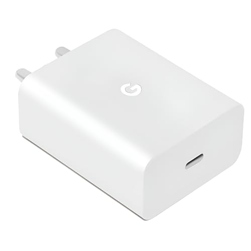 Image of TOPGO Google 30W Type C Rapid Fast Charger Adapter for Pixel 9 Pro /9 /8 Pro /8 /8a, Pixel 7 Pro /7 /7A, Pixel 6 Pro /6 /6A, Tablet /Buds and Other USB-C Mobile Device Support 30w Fast Charging, White