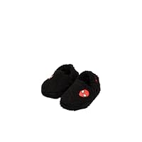 Marvel Spiderman Boys Slippers – Toddler Kids Black Fleece Indoor House Shoes with Soft Plush Lining and Non Slip Sole