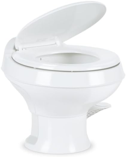 White Plastic Low Profile 301 Series Toilet