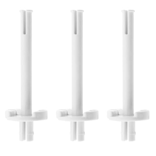 Yuiturt 3 Pièces Broches de Bobine pour Machine à Coudre, Compatible Toyota RS2000, Porte-Bobine Blanc en Plastique (6x2 cm) Accessoires Cadre de Navette,...