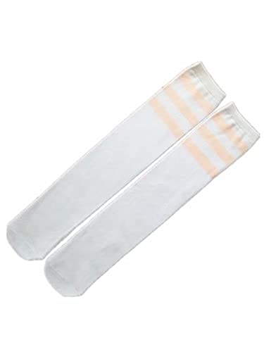 Unisex 7-10 Years child Triple Stripes Cotton Knee High Socks,Halloween Costume Cosplay Teammate2