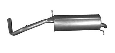 IZAWIT Silenciador trasero 18.031 trasero para VW POLO (9N_) Cover