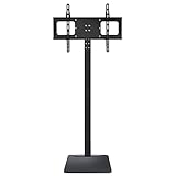  Supports TV Support de base pour téléviseur noir - Support de sol universel pour téléviseur avec support de montage réglable en hauteur - pour écran plat de 32 à 70 pouces, LED, LCD, OLED, plasma, bea