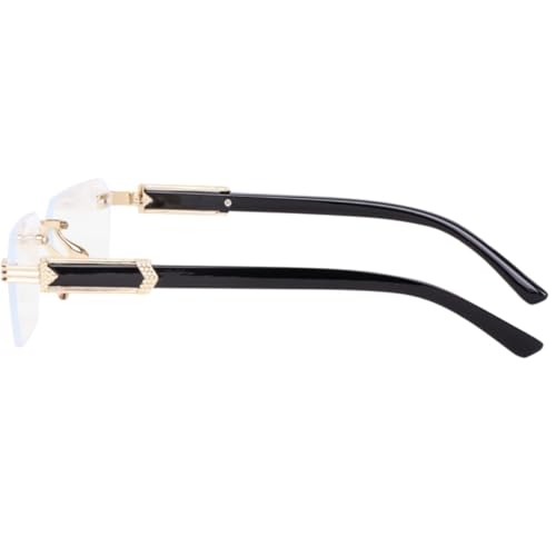 Image of IFLASH Retro Rimless Sunglasses Rectangle Women Men Vintage Frameless Sun Glasses