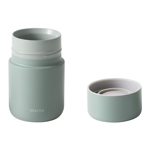 マーナ (marna) Everywhereマグ 200ml (マグカップのような飲み心地) 真空2層 広口 (保温/保冷) マグボトル 水筒 小さめ ステンレスボトル コーヒー ロータスグリーン K771G