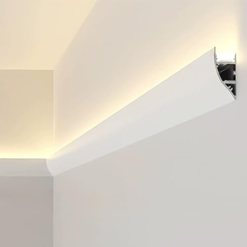 Moldura de corona LED metálica con acabado arquitectónico lineal 2