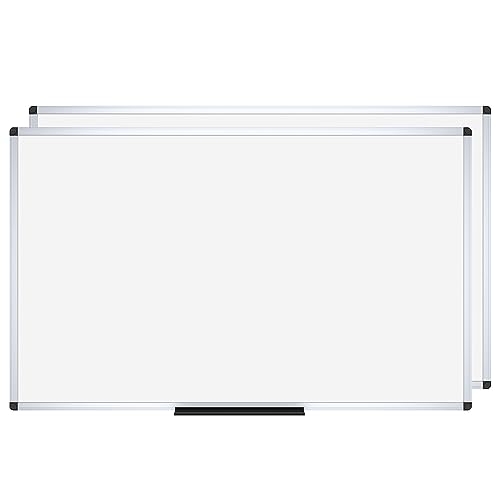 Image of VIZ-PRO Magnetic Dry Erase White Board for Wall, 60 x 36 Inches, 2 Pack
