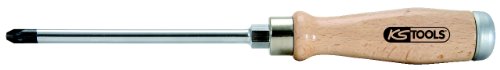 KS Tools 300.1071 ERGOTORQUE WOODmax screwdriver, PZ1, Clear