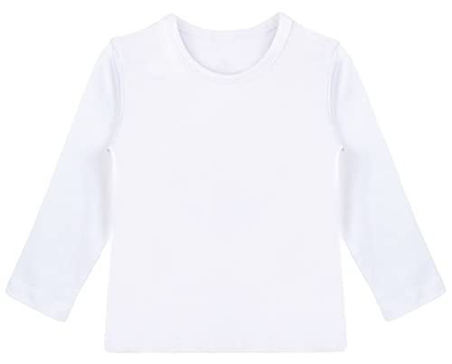 Lilax Girls' Basic Long Sleeve Round Neck Cotton T-Shirt4