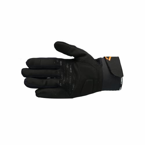 Image of DSG PHOENIX AIR GLOVE (COLOR - BLACK GREY RED FLUO) (SIZE - MEDIUM) - MOTORCYCLE STREET RIDING SHORT GLOVE