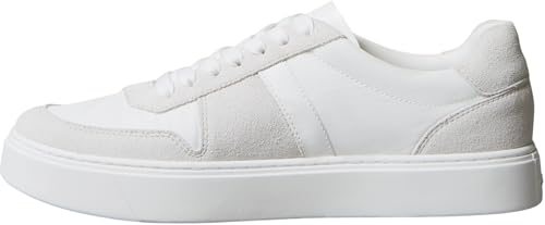 Calvin Klein Classic Cups Lace Mix Emb Tongue Erkek Spor Ayakkabı, Triple Bright White, 41