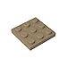 TYCOLE Gobricks GDS-518 Plate 3 x 3 Compatible with 11212 All Major Brick Brands Toys Building Blocks Technical Parts Assembles DIY (138 Dark Tan(034),20 PCS) pcs günstig Kaufen-TYCOLE Gobricks GDS-518 Plate 3 x 3 Compatible with 11212 All Major Brick Brands Toys Building Blocks Technical Parts Assembles DIY (138 Dark Tan(034),20 PCS)