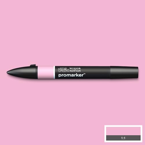 Image of Winsor & Newton Promarker, Alcohol Based Markers, Pink Carnation (M328), Double Tipped Drawing Marker Set for Artists, Graphic Designers, Illustrators - Chisel & Fine Twin Tip, Streak Free Coverage