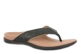 Vionic Shona Womens Supportive Sandal Flip Flops Black - 8 Medium