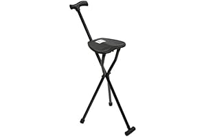 Multifunctional Folding Crutch Chair - The 2-in-1 Walking Aid for Enhanced Independence