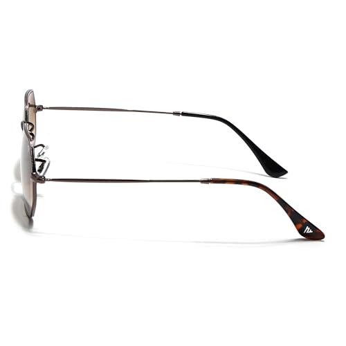 Image of Voyage UV Protection & Gradient Hexagonal Sunglasses for Men & Women