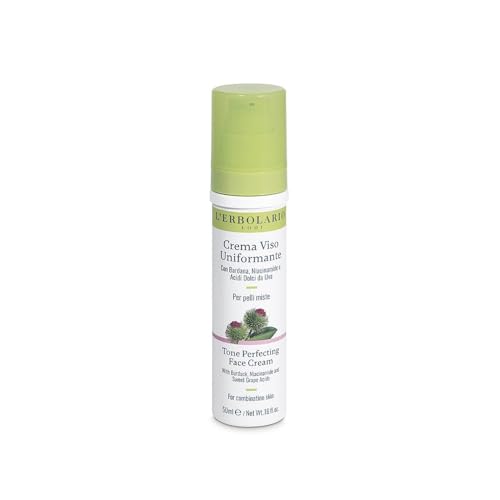 Crema facial uniformante Bardana Erbolario 50 ml hidratante mate