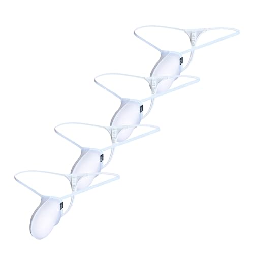 Men's Thongs G-Strings Pants Sexy Ice Silk T-Back Briefs Slip Underwears Gay Tight Elastic Panties