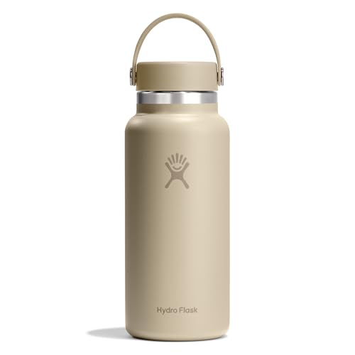 Hydro Flask – Wide Flex Cap 946 ml (32 oz) Bottle – Acier Inoxydable, Étanche – Isotherme Froid 24 h & Chaud 12 h – Oat