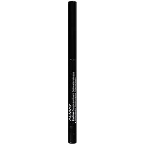 Almay All-Day Eyeliner Pencil, Hypoallergenic, Cruelty-Free, Smudge-Proof, Ophthalmologist Tested, Long Wearing and Water Resistant, 205 Black, 0.01 oz
