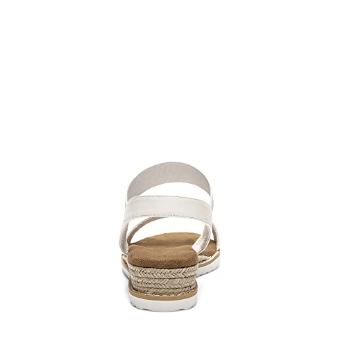 Image of DREAM PAIRS Womens Espadrilles Ankle Strap Sandals | Stretch Elastic Open Toe Comfortable Wedges Flats Spring Dressy Sandals Shoes for Women