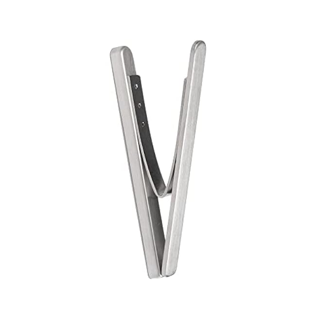 IKEA KUNGSFORS Magnetic Clips (For Kitchen Rail), Stainless Finish, 80x7mm - Set of 6