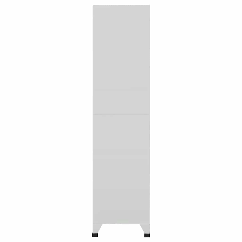 Armoire Casier 6 Compartiments Acier 90x45x180 cm Grise