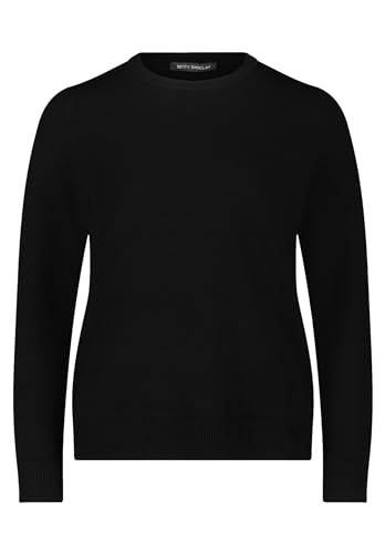 Betty Barclay Damen Basic-Strickpullover mit Rundhalsausschnitt Schwarz,42