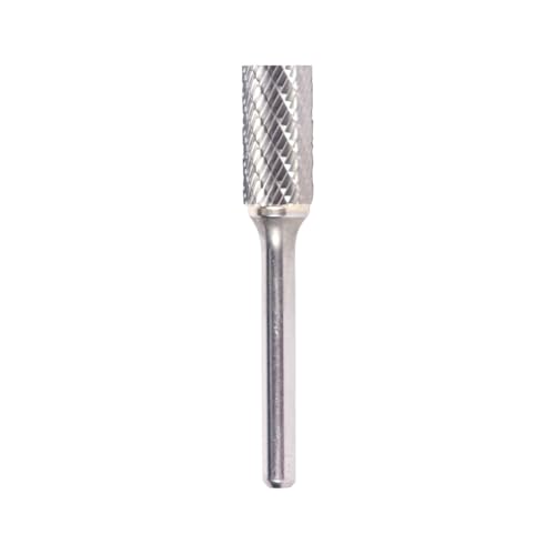 Image of Drill America SA-1 Carbide Burr /Rotary File Cylindrical Double Cut for Die Grinder 1 /4 inch Dia. x 5 /8 inch Cut Length with 1 /4 inch Shank and 2 inch Overall Length, DUL Series