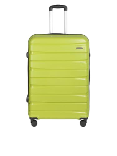 Image of Teakwood 76 CM Unisex Trolley Bag for Travel, Hard Cabin Trolley Large Travel Suitcase Bag, Lock System 360 Degree 8 Rotating Wheels (76 CM, Lime Green)