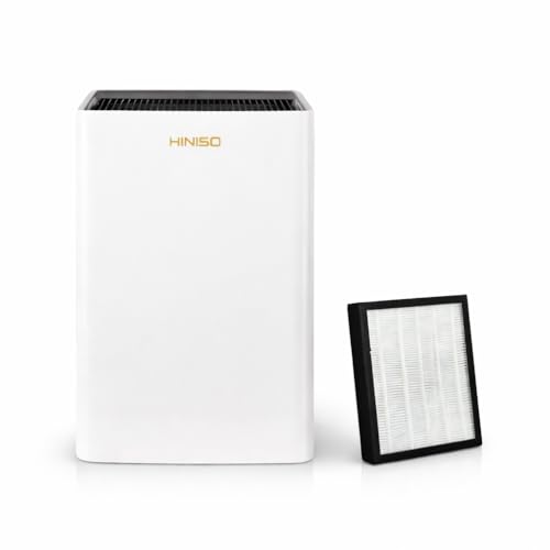Image of HINISO 22L Smart WiFi Compressor Dehumidifier with HEPA 13 Air Purification for Home up to 4500 Sq.ft | UV & Ionizer | 5.5L Tank | Continuous Clothes Dry Mode | Auto Defrost