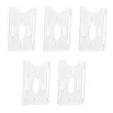 Kartenhalter für Handyhülle, Kreditkartenhalter mit 5 Stück ABS-Kreditkartenhülle für die Fahrzeugverwaltung (mit Saugnapf)