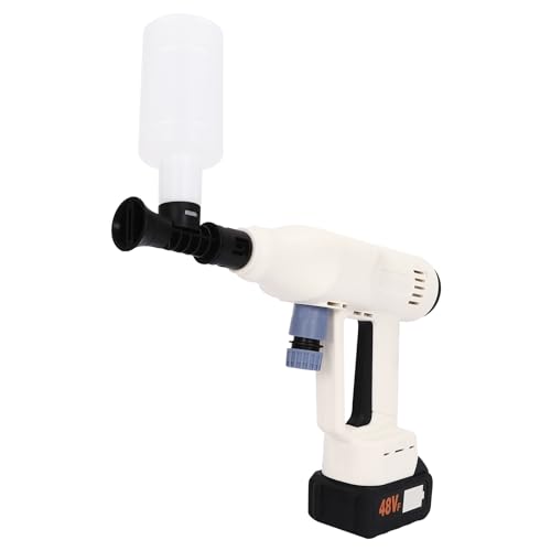 Pulitore a vapore senza fili, pulitore a pressione portatile con batteria da 4000 mAh, pulitore a vapore a mano, pistola per pulizia a pressione per auto, casa, giardino