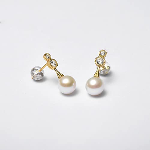 Boucles d'oreilles perlé en véritable perle d'eau fraîche pour un cadeau mémorable