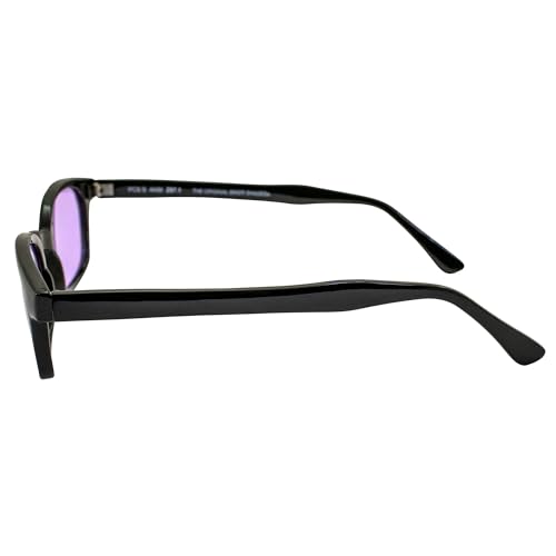 Pacific Coast X-Kd's Biker Purple Lenses Black Frames Sunglasses3