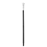LUOZZY Novelty Round Head Scepter Three-Section Halloween Props Cane Top Staff Stick Colsplay Costume Prop (Silver Round Head Style)